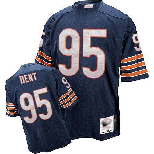 Chicago Bears Authentic Navy Blue Men Richard Dent Home Jersey NFL Football 95 Throwback